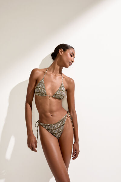 Calzedonia Brasiliana Costume Sun Vibe Donna Verde Velikost S