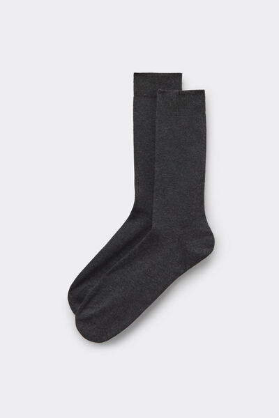 Calzedonia Calze Corte in Caldo Cotone da Uomo Uomo Grigio Velikost 44-45