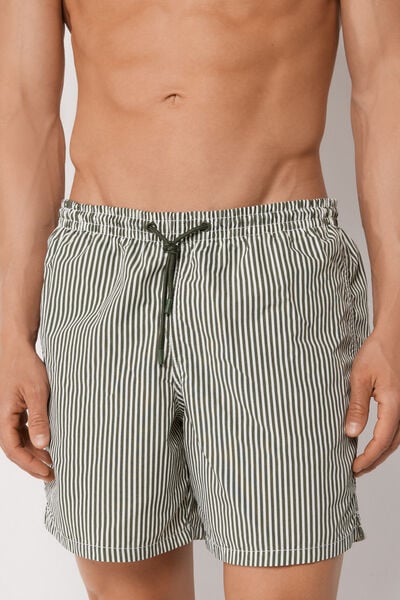 Calzedonia Boxer in Fantasia Uomo Costume Formentera Uomo Verde Velikost XXL