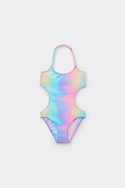 Calzedonia Costume Intero Bambina Little Mermaid Bambina Multicolore Taglia 106-116 cm