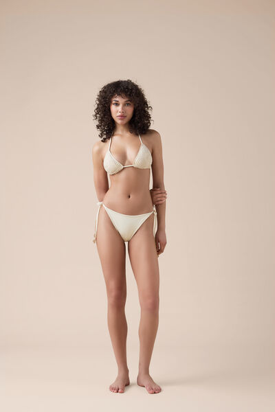 Calzedonia Brazilky k plavkám Floral Crochet Žena Bílá Velikost L