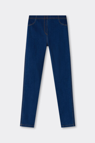 Calzedonia Leggings in Denim da Bambina Bambina Blu Velikost 9-10