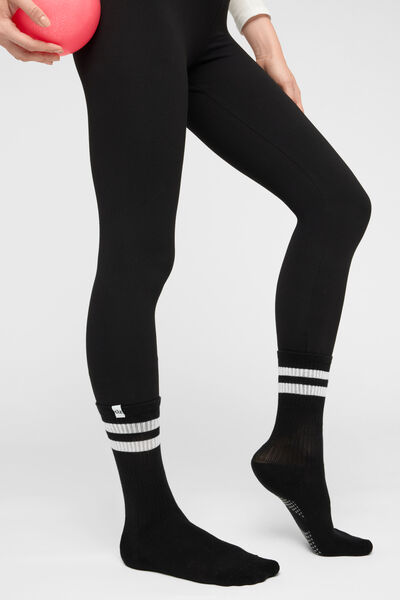 Anti-Rutsch-Socken für Pilates Frau Schwarz Größe
