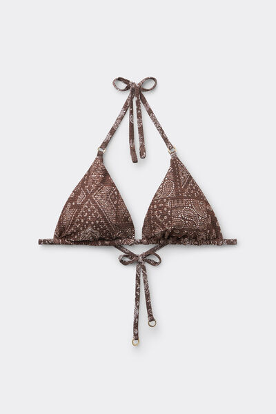 Calzedonia Top Bikini Triángulo Paisley Mujer