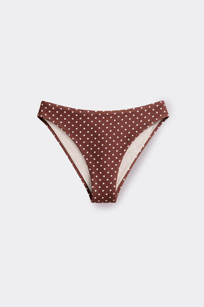 Calzedonia Braguitas Bikini Polka Dot Brown Mujer Marrón