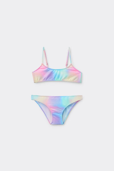 Calzedonia Bikini Dos Piezas de Niña Little Mermaid Chica Multicolor