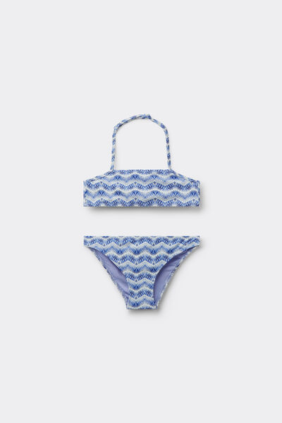 Calzedonia Bikini Dos Piezas de Niña Water Reflection Chica Azul