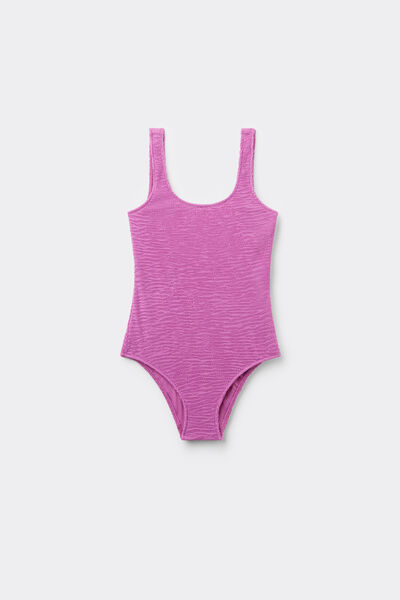 Calzedonia Bañador para niña Crinkle Waves Chica Violeta