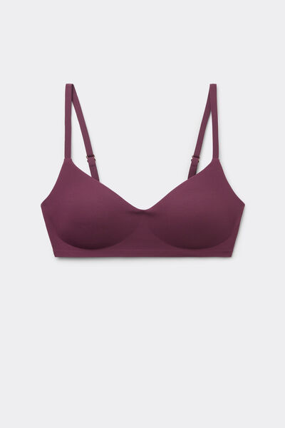 Calzedonia Top Camiseta Bikini Invisible Bonding Mujer Burdeos