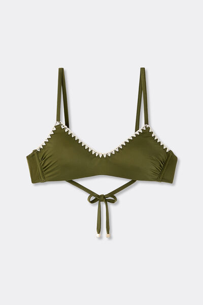 Calzedonia Top de Bikini Refined Shine Verde