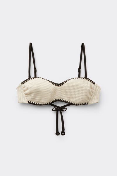 Calzedonia Bikini Bandeau Bicolor Embroidery Mujer