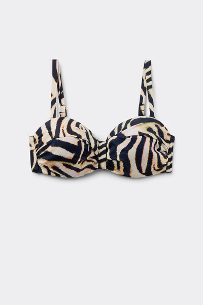 Calzedonia Bandeau Bikini Savannah Zebra