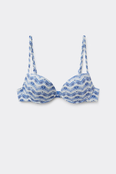 Calzedonia Push-up Relleno Bikini Water Reflection Mujer Azul