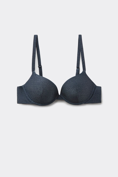 Calzedonia Bikini Push-up Glowing Python Mujer Azul