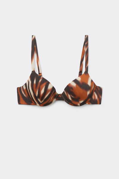 Calzedonia Push-up Bikini Savage Shades Mujer Marrón
