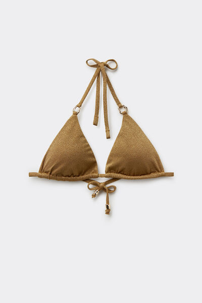 Calzedonia Triángulo Bikini Sophisticated Shine Mujer Marrón