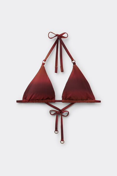 Calzedonia Triángulo Bikini Soft Shades Mujer Rojo