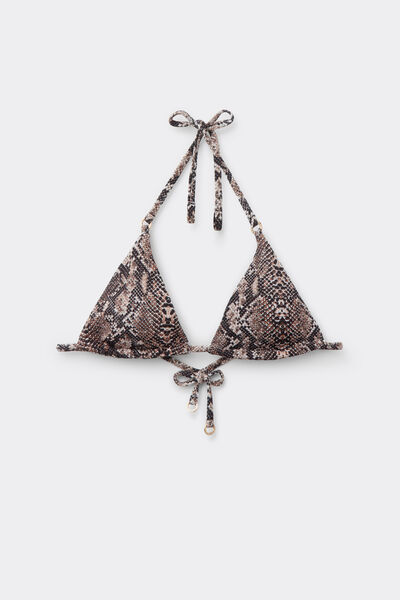 Calzedonia Triángulo Bikini Classic Snake Mujer Impreso