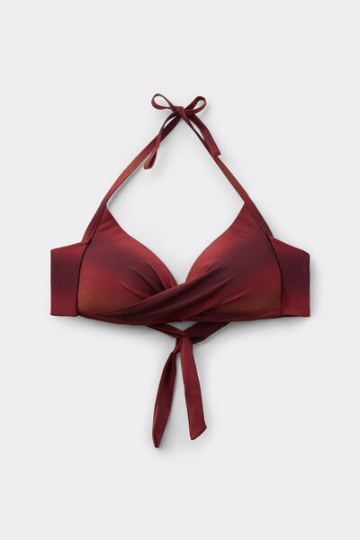 Calzedonia Triángulo Gradual Bikini Soft Shades Mujer Rojo Tamaño 2