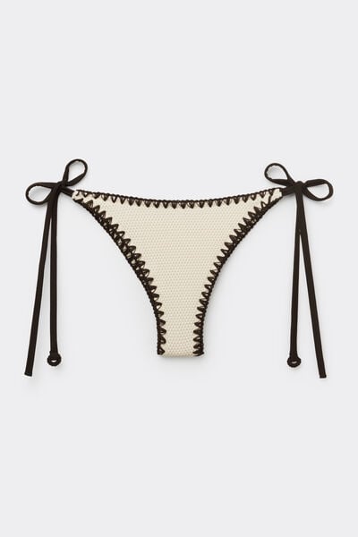 Calzedonia Bikini Brasileña Cordones Bordado bicolor Mujer
