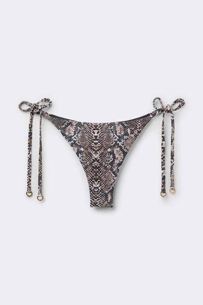 Calzedonia Bikini Classic Snake Mujer Impreso Cordones