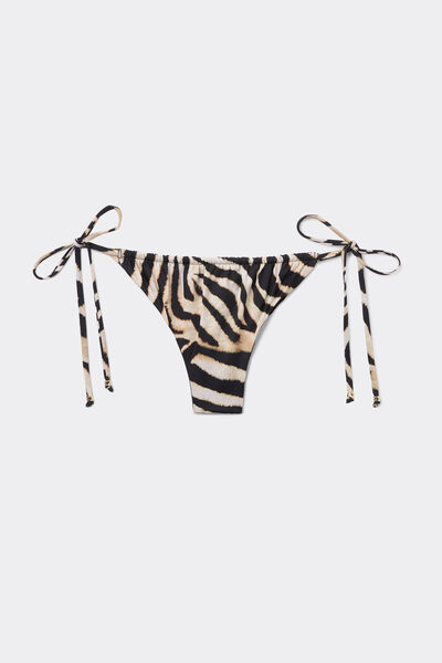 Calzedonia Bikini Savannah Zebra Cordones Mujer