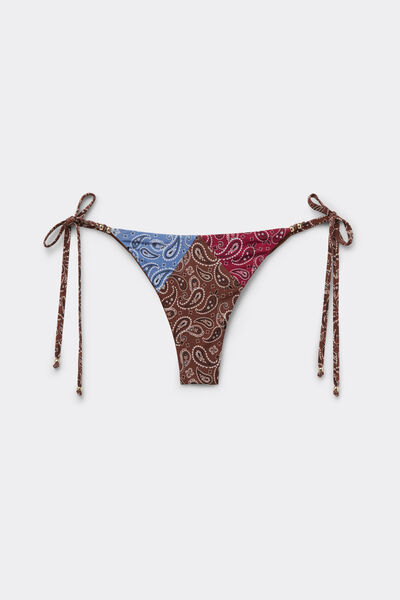 Calzedonia Brasileñas Lazos Bikini Bandana Patch Mujer Impreso