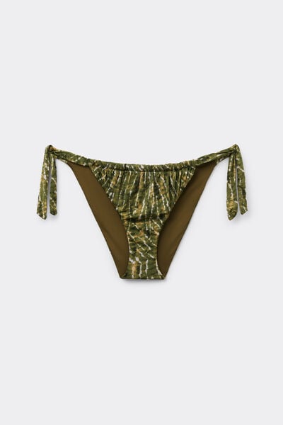 Calzedonia Braguita Lazos Bikini Natural Tie-Dye Mujer Verde
