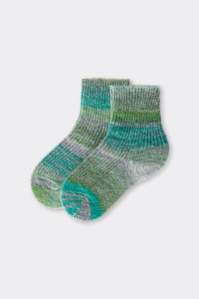 Calzedonia Calcetines con Lana Niña Unisex Verde