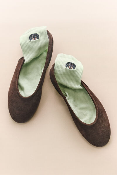 Calzedonia Calcetines Bordado Dogs Mujer