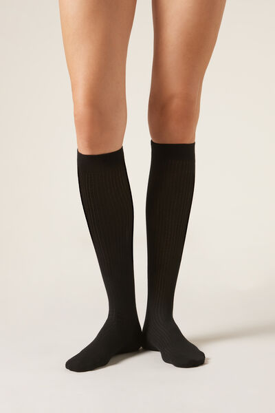 Calzedonia Calcetines Largos Algodón Mujer