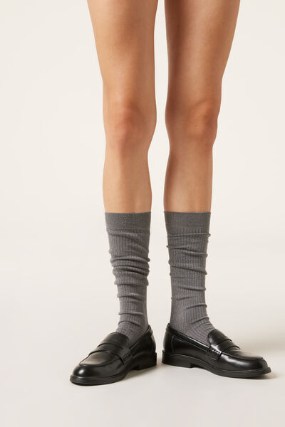 Calzedonia Calcetines Largos Cashmere Canalé Mujer