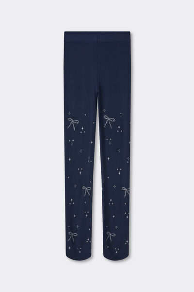Calzedonia Collant Coprenti in Fantasia Bambina Bambina Blu Velikost 8-10
