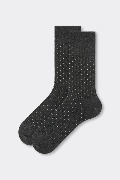 Calzedonia Calcetines Cortos con Cashmere Hombre Hombre Gris Tamaño TU