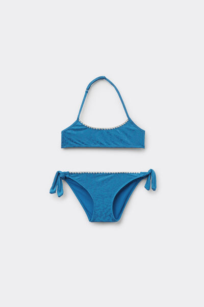 Calzedonia Bikini Dos Piezas de Niña Sea Corals Chica Azul Tamaño
