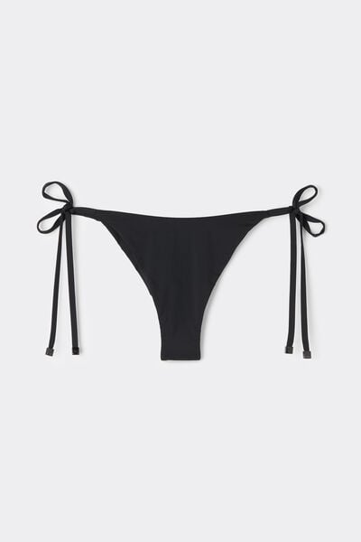 Calzedonia Brasileña Cordones Bikini Indonesia Mujer Negro