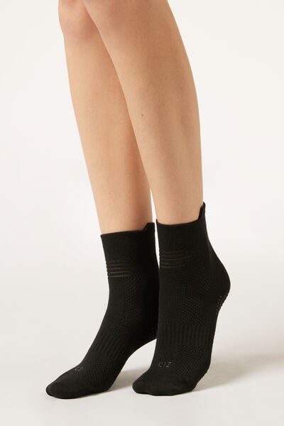 Calzedonia Calcetines Antideslizantes Pilates Mujer Negro Tamaño 39-41