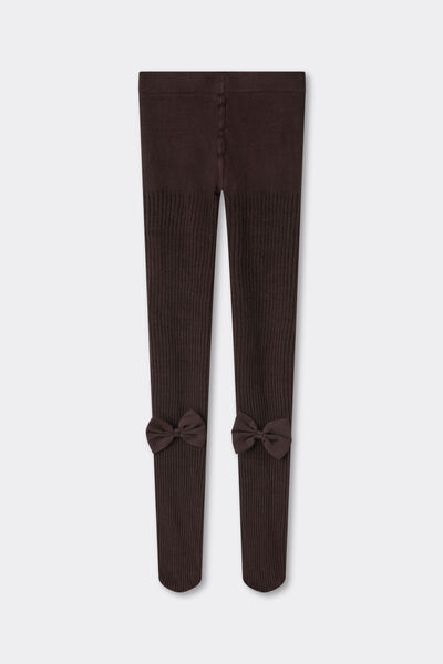 Calzedonia Collant in Cotone Bambina Bambina Marrone Velikost 6-8