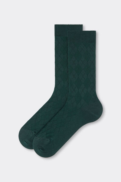 Calzedonia Calze Corte con Cashmere da Uomo Uomo Verde Taglia TAGLIA UNICA