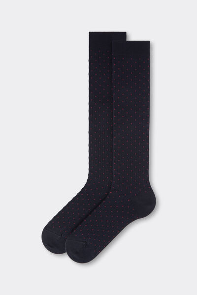 Calzedonia Calcetines largos de hombre con cachemira Hombre Azul Tamaño TU