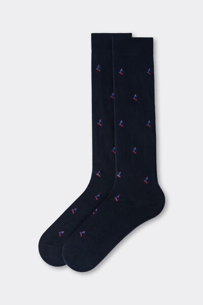 Calzedonia Calcetines largos de hombre Hombre Azul Tamaño TU