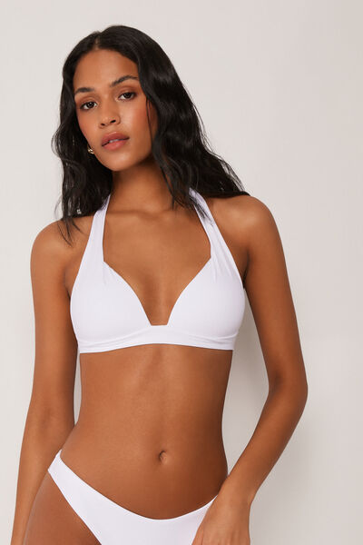 Gepolstertes Triangel-Bikinioberteil Premium Fit Frau