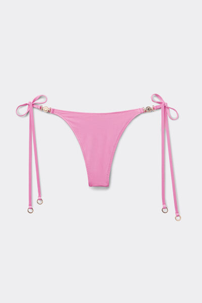 Minimal Fit Bikini-Tanga Frau Braun Größe