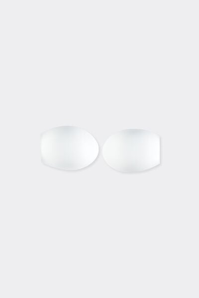Wattierte Cups für Bandeau-Bikinioberteile Frau Weiß Größe