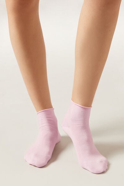 Extra Kurze Socken Ohne Gummi Frau Weiß Größe