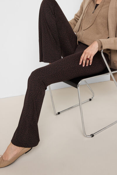 Schlaghose aus Soft Touch-Gewebe First Class Frau
