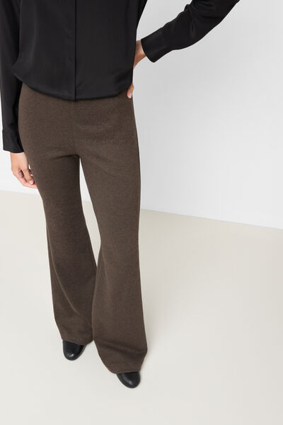 Flare-Hose Soft Touch Frau Grau Größe