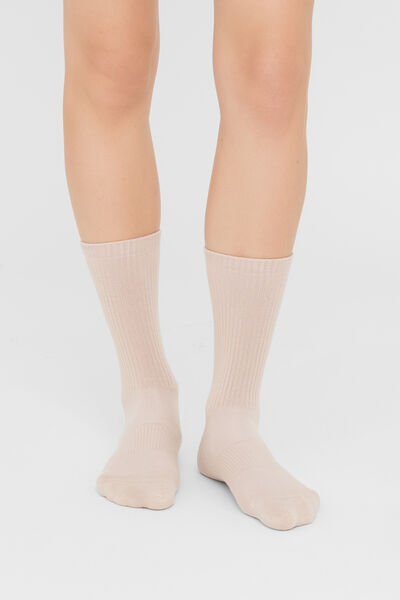 Sportsocken Frau Hautfarben Größe