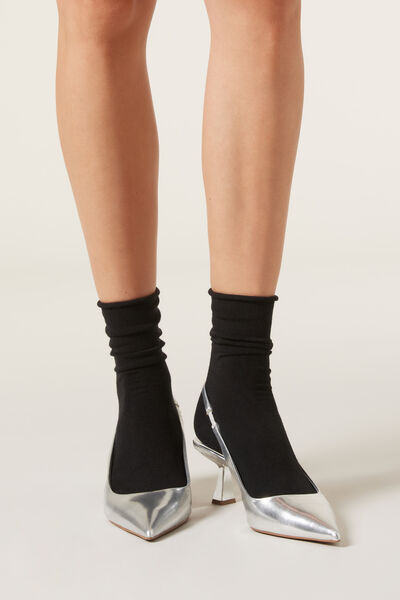 Kurze Socken mit Cashmere Frau