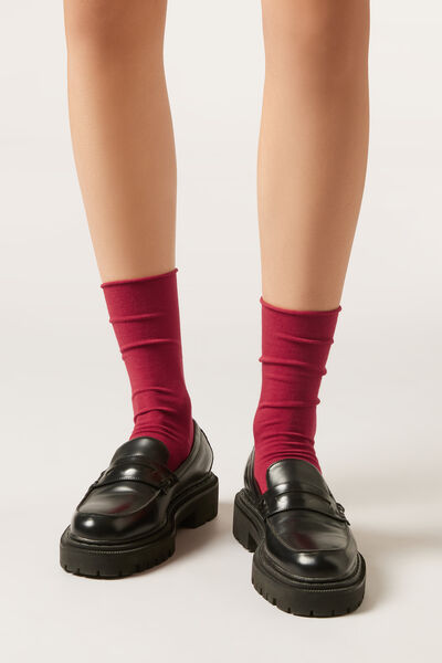 Kurze Socken mit Cashmere Frau